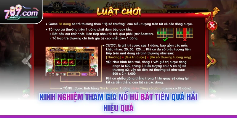 Kinh nghiệm tham gia Nổ Hũ Bát Tiên Quá Hải hiệu quả
